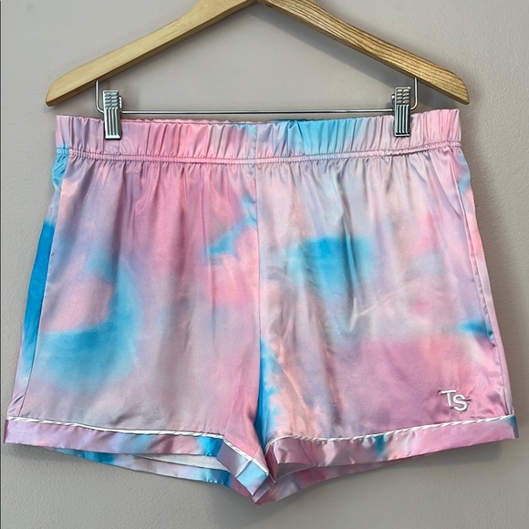 Taylor Swift Other - Taylor Swift Ur My Lover Tie Dye Satin Pajama Short Sz Medium Pink Blue Eras